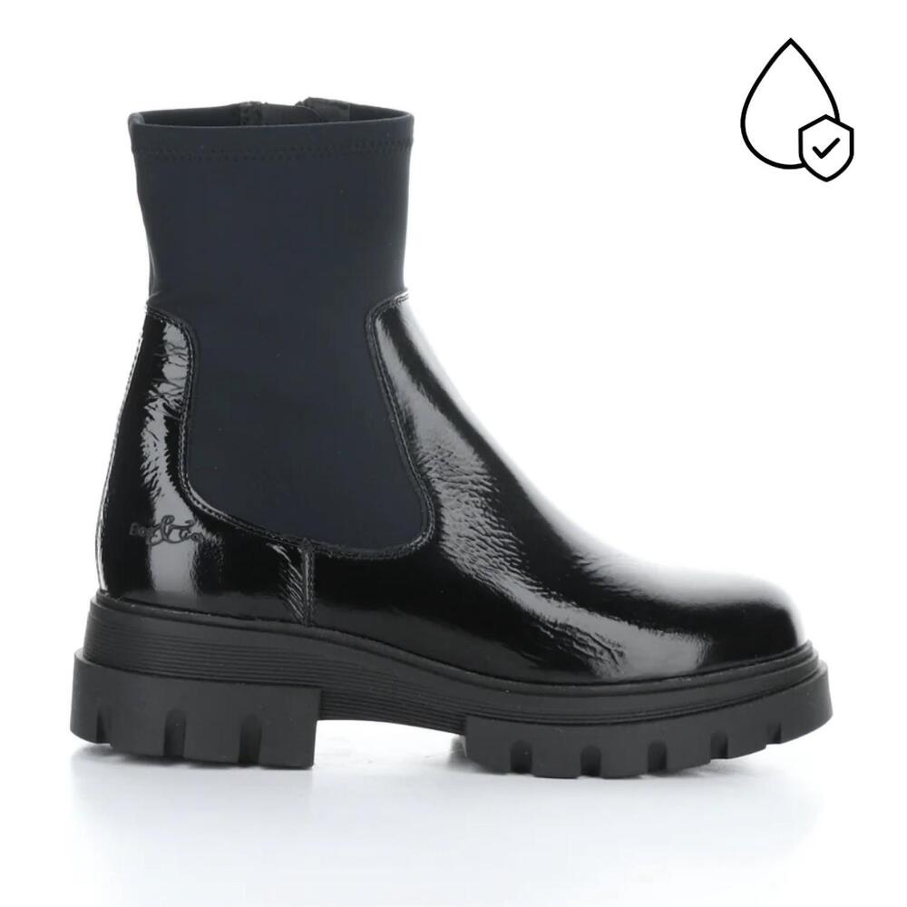 NEW BOS. & CO. women's five elasticated boots in black